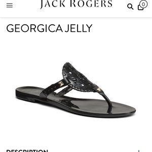Jack Rogers Black Jelly Sandals